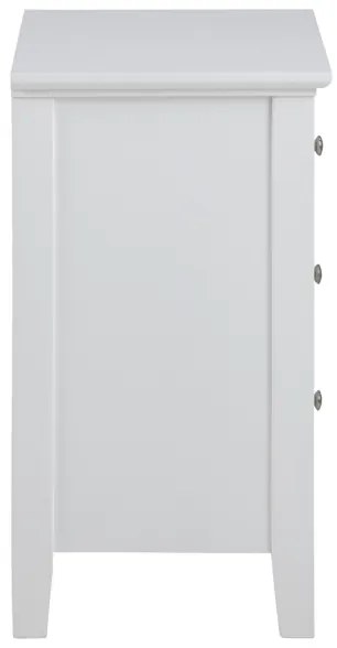 LARA éjjeli szekrényke, fehér színben
