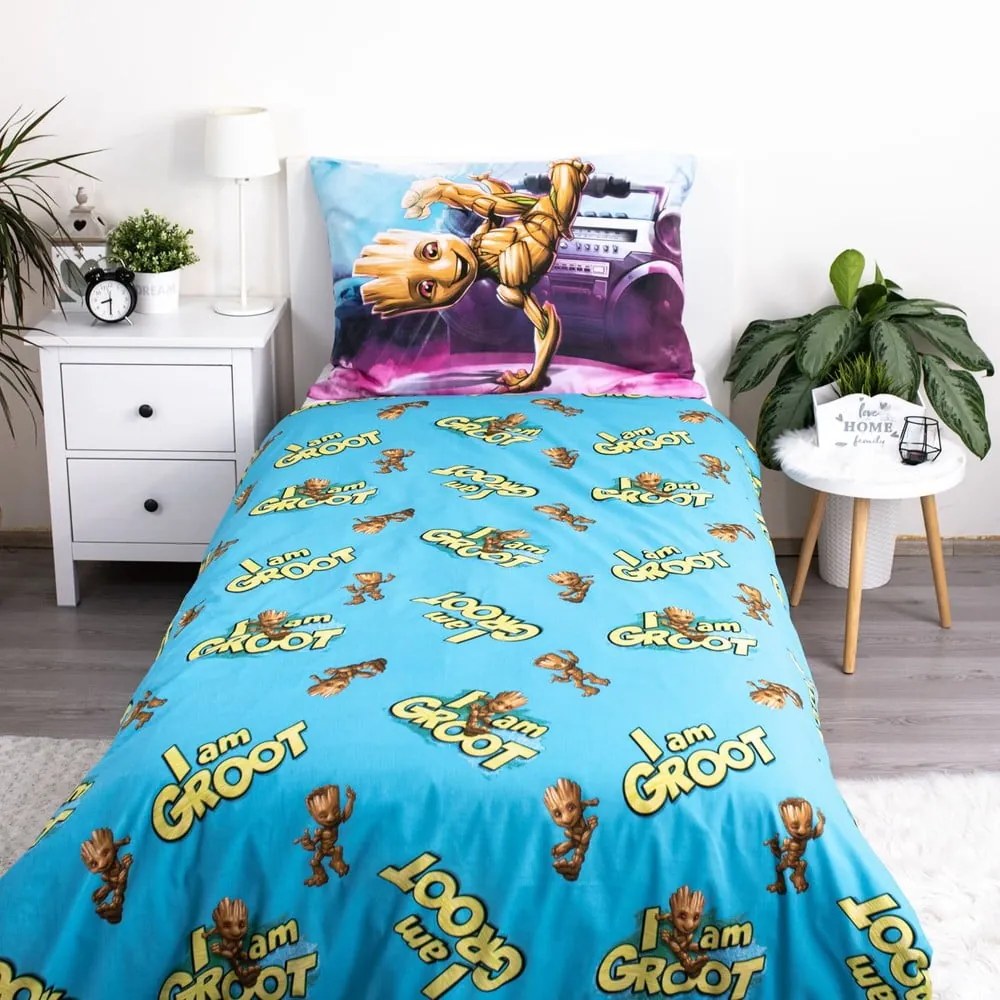 Egyszemélyes pamut gyerek ágyneműhuzat 140x200 cm Groot – Jerry Fabrics