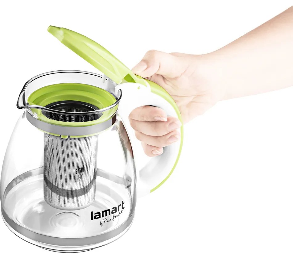 Lamart LT7028 Verre teáskancsó1,5 l, zöld, 1,5 l