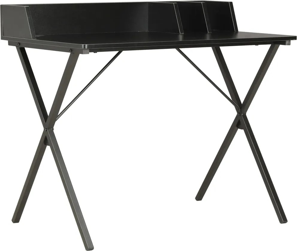 vidaXL fekete íróasztal 80 x 50 x 84 cm
