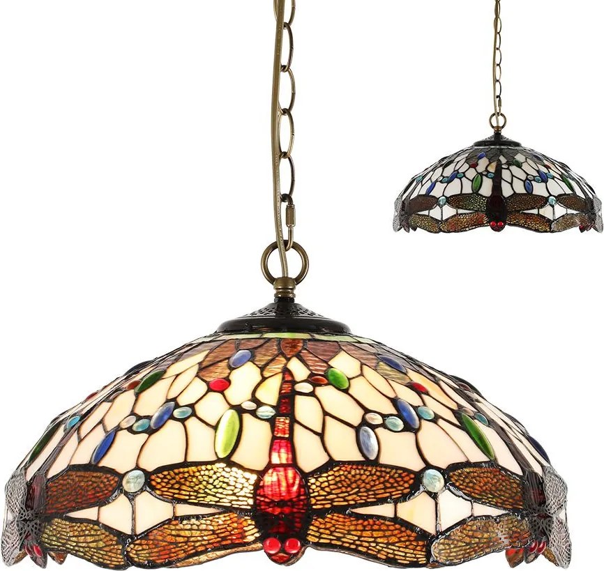 Prezent TIFFANY XXII. 1708 Függőlámpa 2x60W/E27 IP20