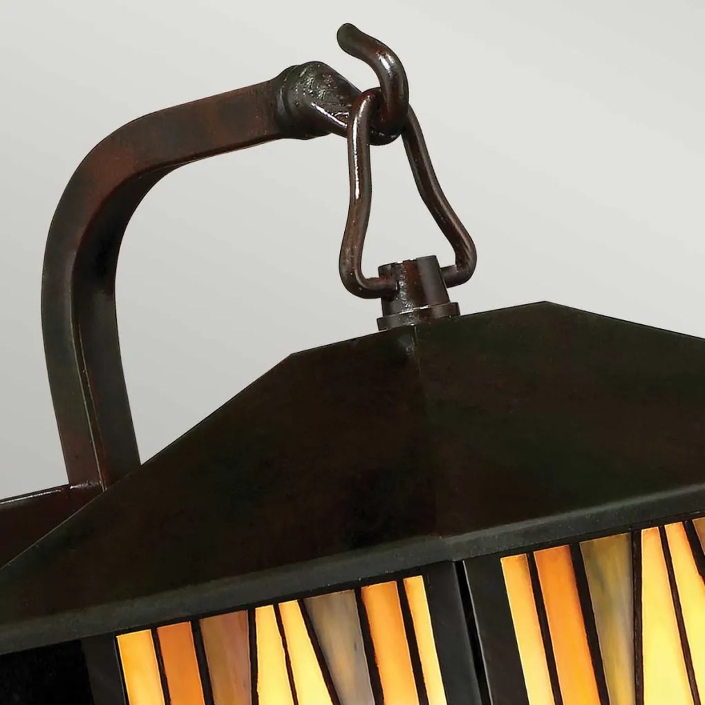 ELSTEAD QZ-INGLENOOK2-S INGLENOOK Klasszikus Kültéri Fali Lámpa Barna E27 IP44