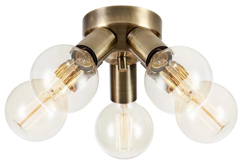 Markslöjd 108553 - Mennyezeti lámpa MAZZO 5xE27/40W/230V sárgaréz