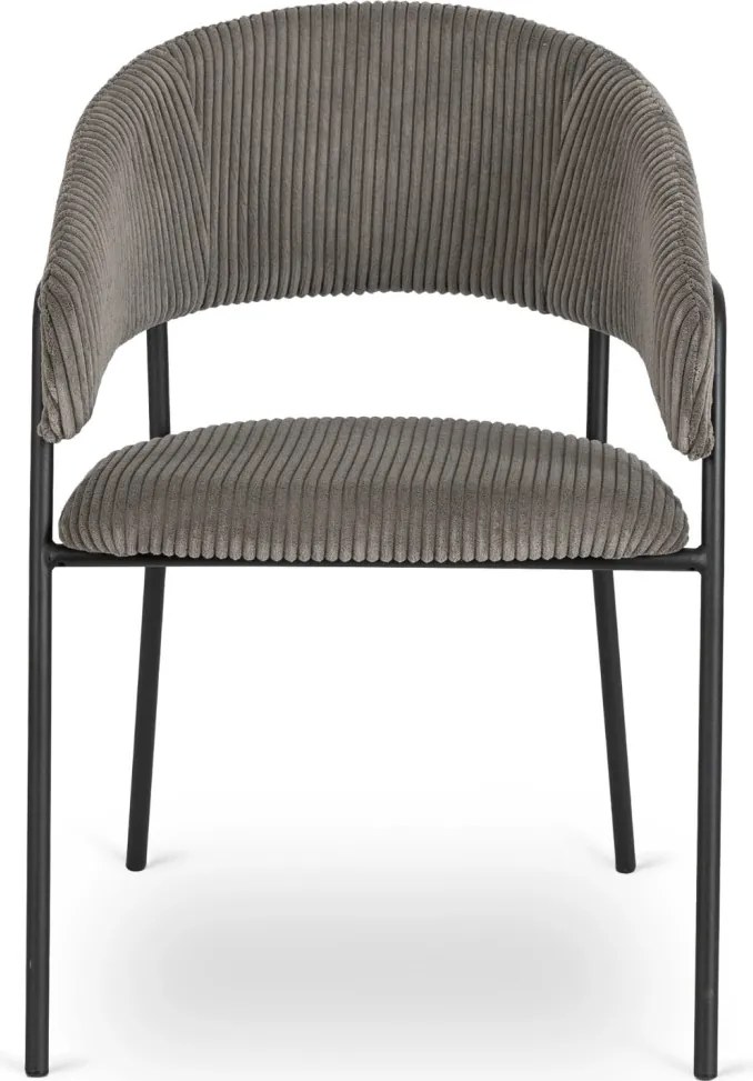 Szék szürke színben, kordbársony kárpittal. TINKA