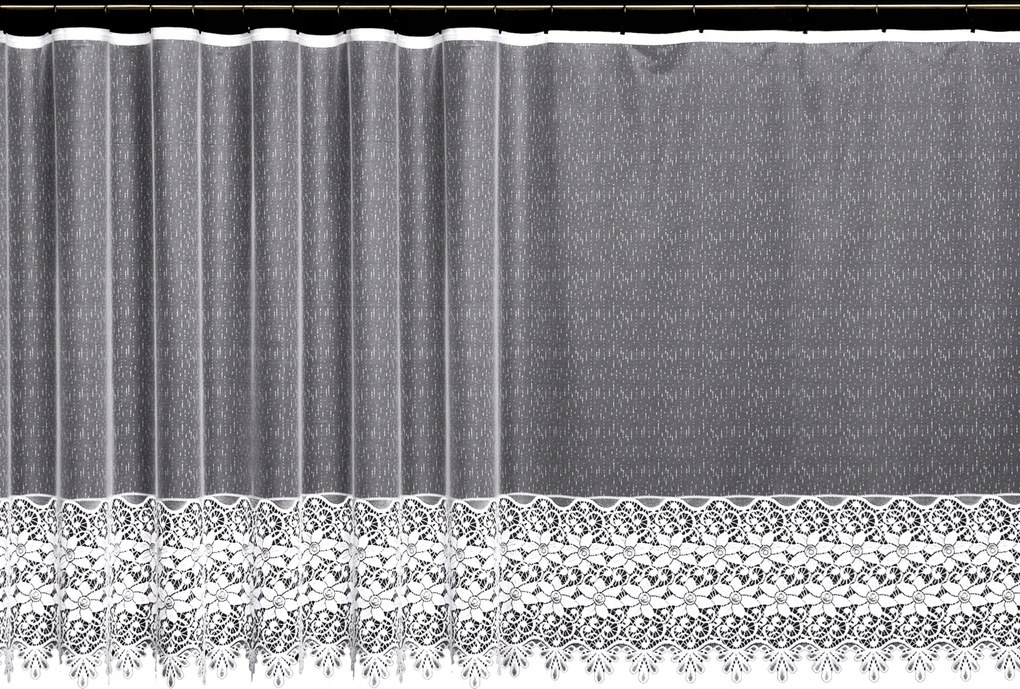 Mg Függöny jacquard 2953 Fehér 200x245 M szalaggal