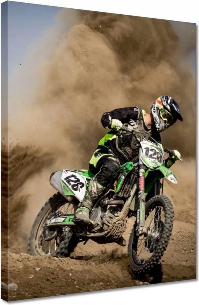 Vászonkép 30x40 MotoCross Motorkerékpár Motor