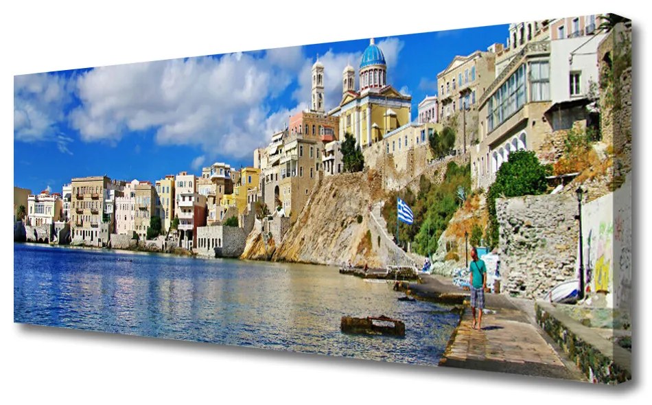 Vászonkép falra Sea város építészet 100x50 cm