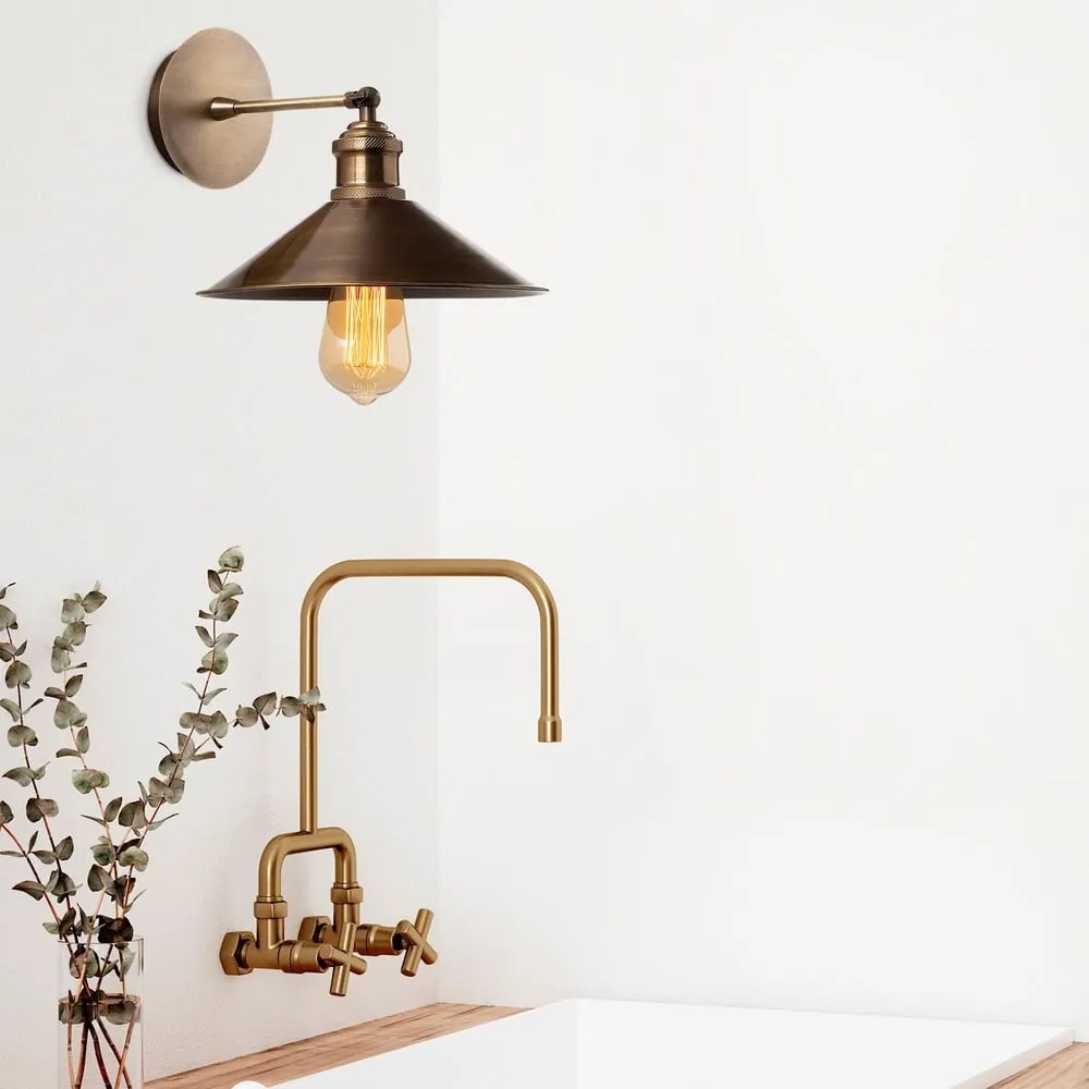 Bronzszínű fali lámpa ø 24 cm Sivani – Opviq lights