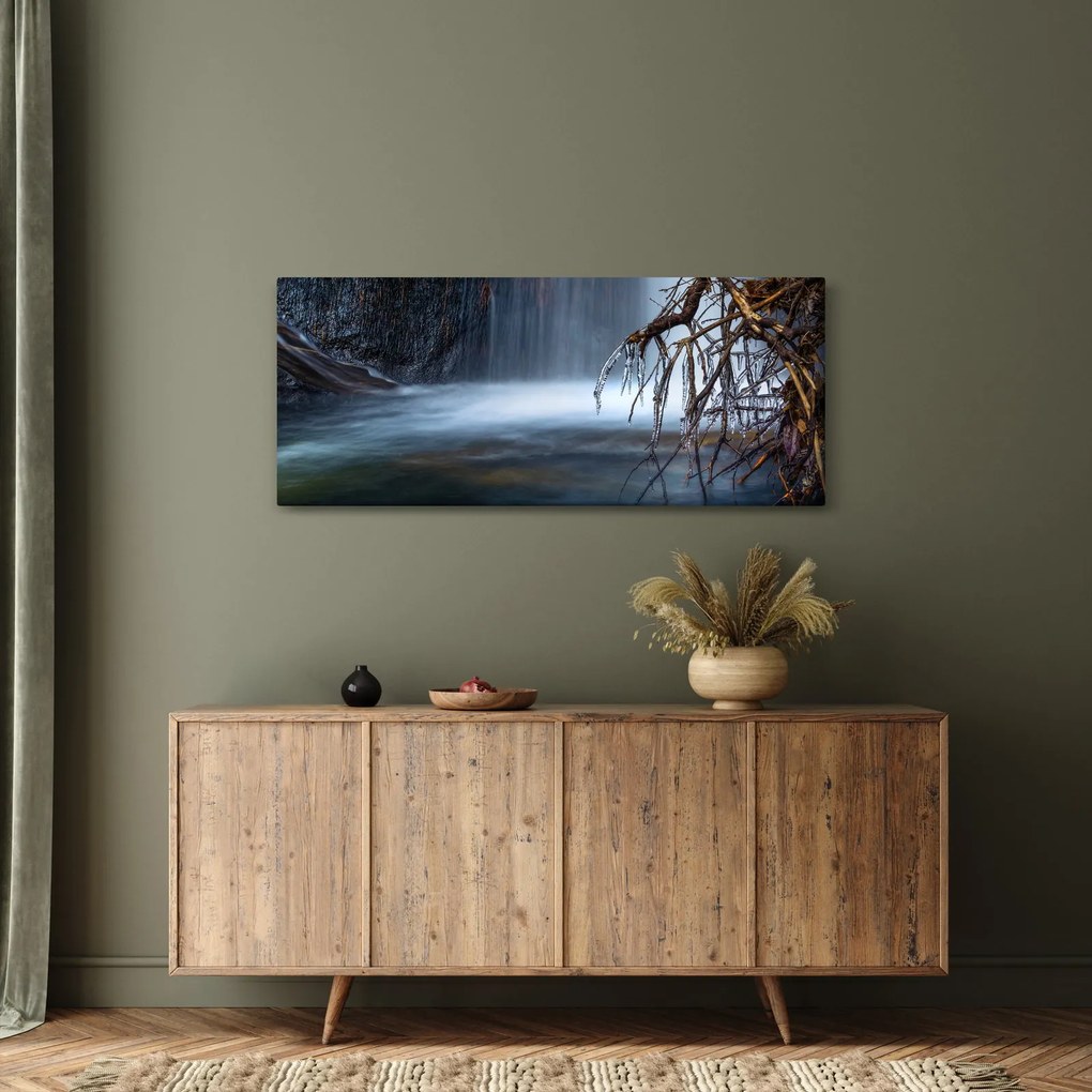 Egy téli lagúna képe (120x50 cm)