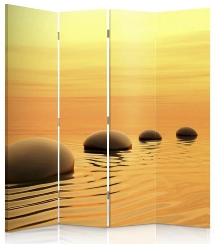Gario Paraván Gömb alakú Zen kövek Méret: 145 x 170 cm, Kivitelezés: Klasszikus paraván