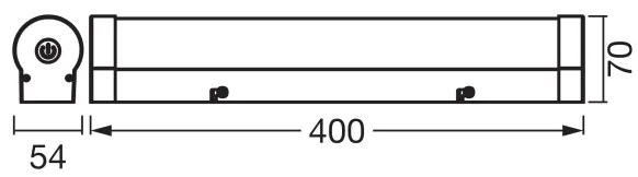 Osram - LED fényerőszabályozható tükörvilágítás ORBIS TUBE LED/9W/230V 40 cm IP44