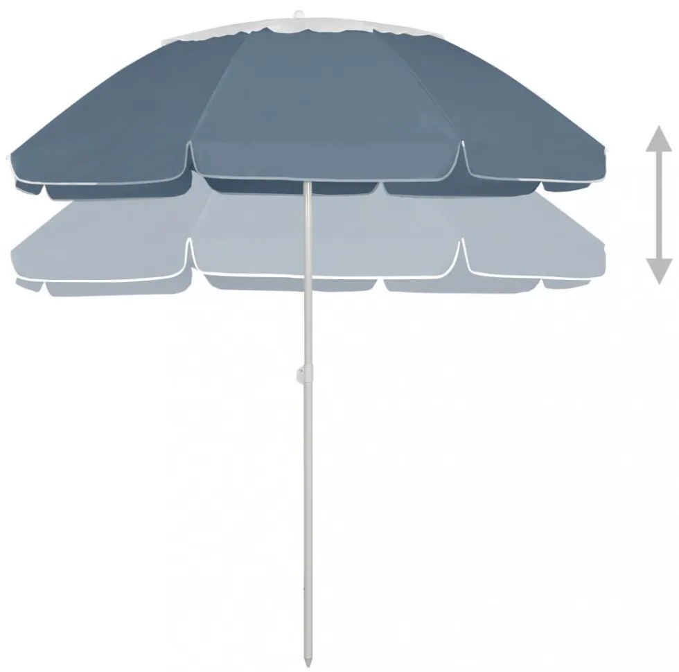 kék strandnapernyő 300 cm