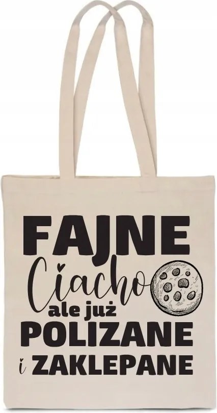 Öko Táska Pamut ekrü ajándék Valentin Napi Sütemény Férfinap TT_449