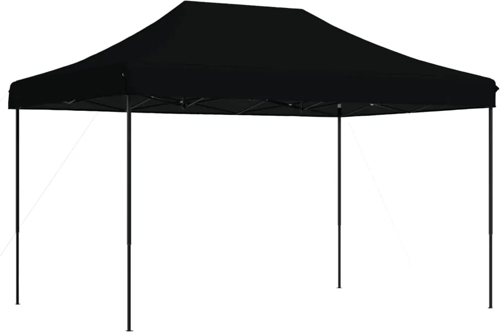 vidaXL fekete összecsukható felugró rendezvénysátor 410x279x315 cm