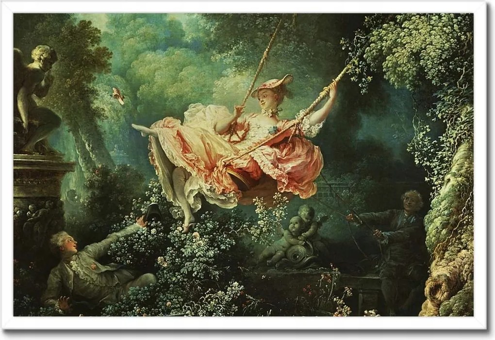 Poszterek keretben 60x40 Fragonard hinta