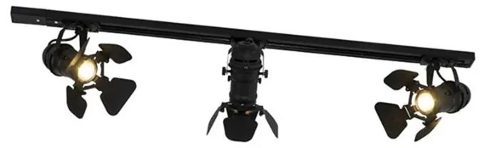 Sínrendszer 3 reflektorral fekete - Movie