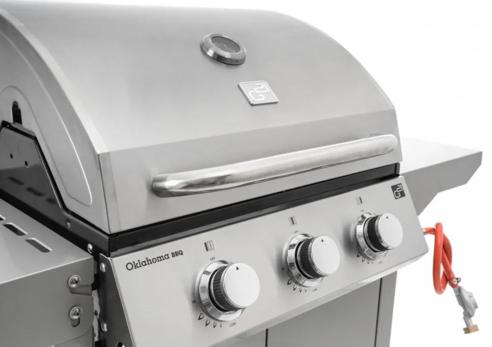 G21 Oklahoma BBQ Premium line gázgrill, 3 égőfej + ajándék nyomáscsökkentő