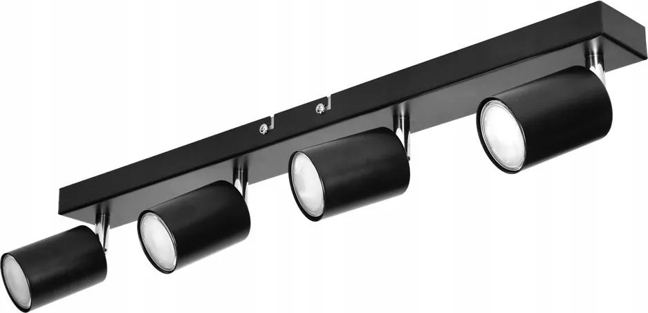 Doa Sp 4, fali-mennyezeti lámpatest, GU10 max. 4x50W, IP20, fekete