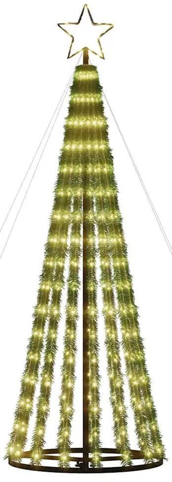 meleg fehér LED karácsonyfa 275 LED 180 cm