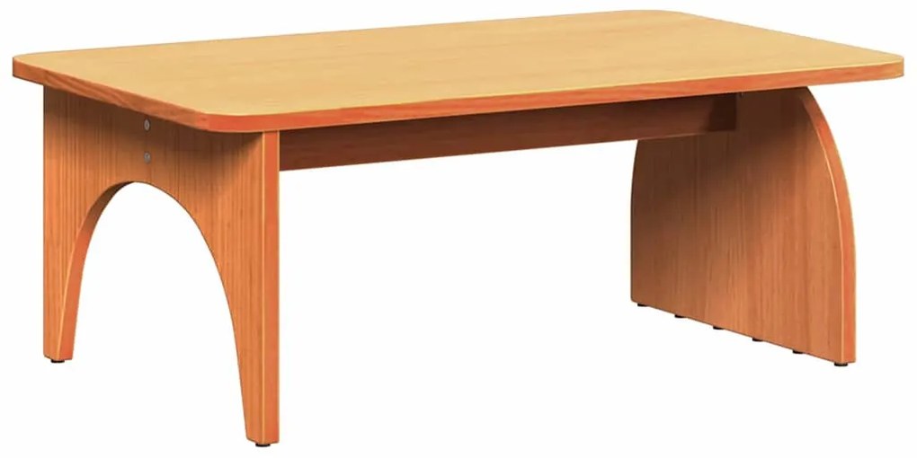 Dohányzóasztal Viaszbarna 80 x 50 x 31 cm Tömör fenyőfa