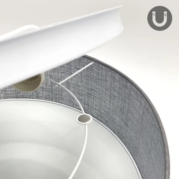 Mennyezeti lámpatest SIRJA 1xE27/15W/230V átm. 35 cm szürke