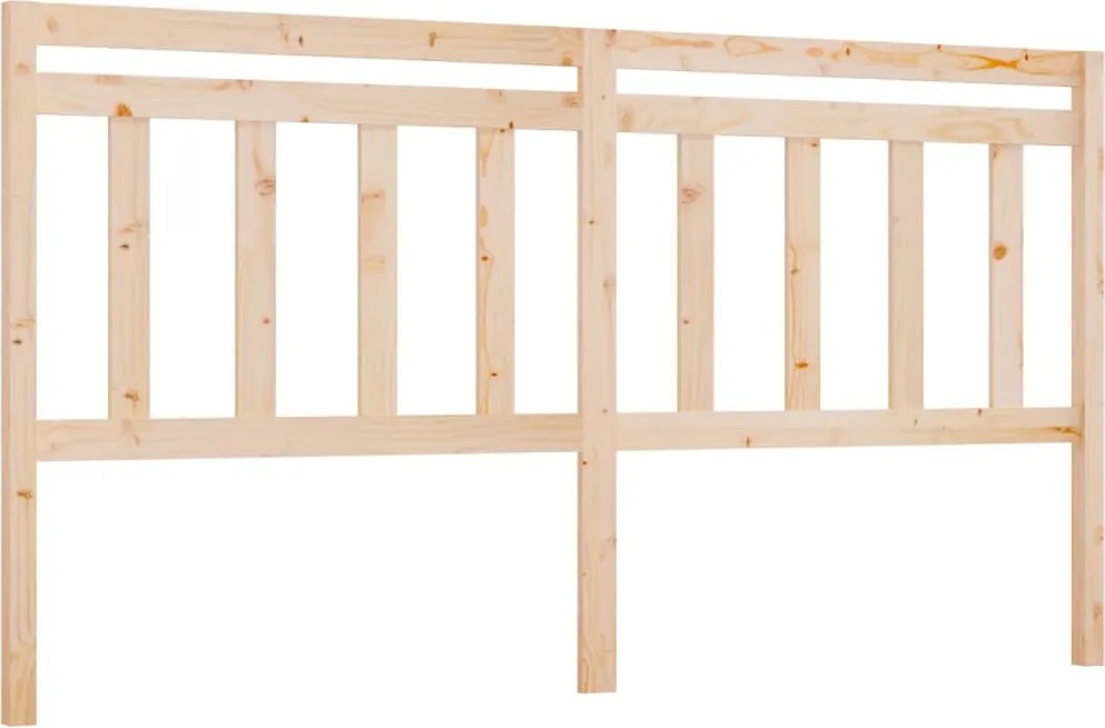 vidaXL tömör fenyőfa ágyfejtámla 206 x 4 x 100 cm