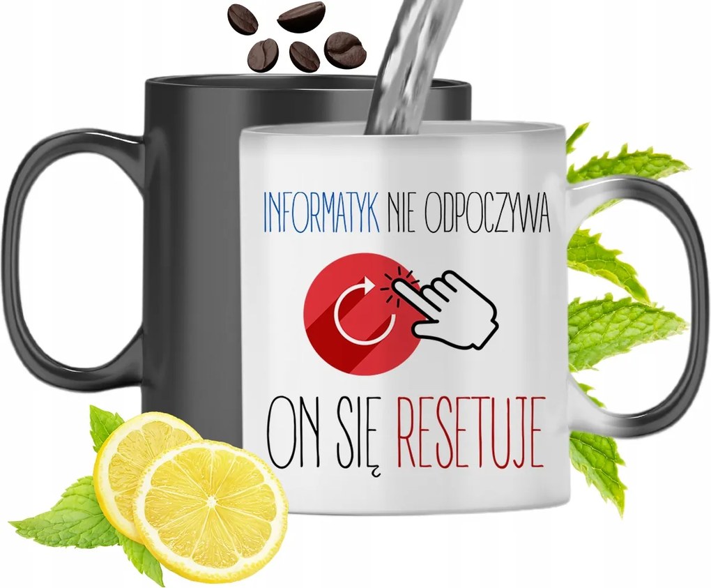 Mágikus Bögre Informatikusoknak Színváltó Nyomtatott Fényképpel