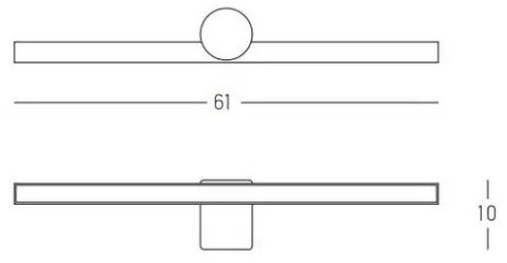 Zambelis 22124 - LED fürdőszobai tükörvilágítás LED/10W/230V 61 cm IP54
