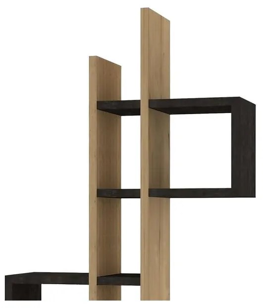 Fali polc Emse - Sapphire Oak, Anthracite