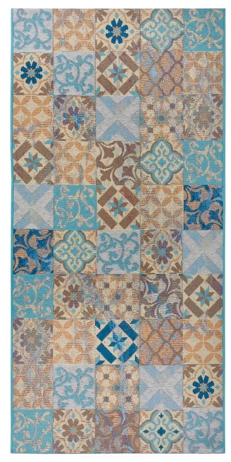 Kék futószőnyeg 75x150 cm Cappuccino Mosaik – Hanse Home