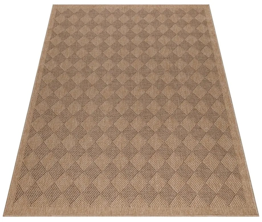 Fekete-natúr színű kültéri szőnyeg 80x150 cm Dhaka – Ayyildiz Carpets