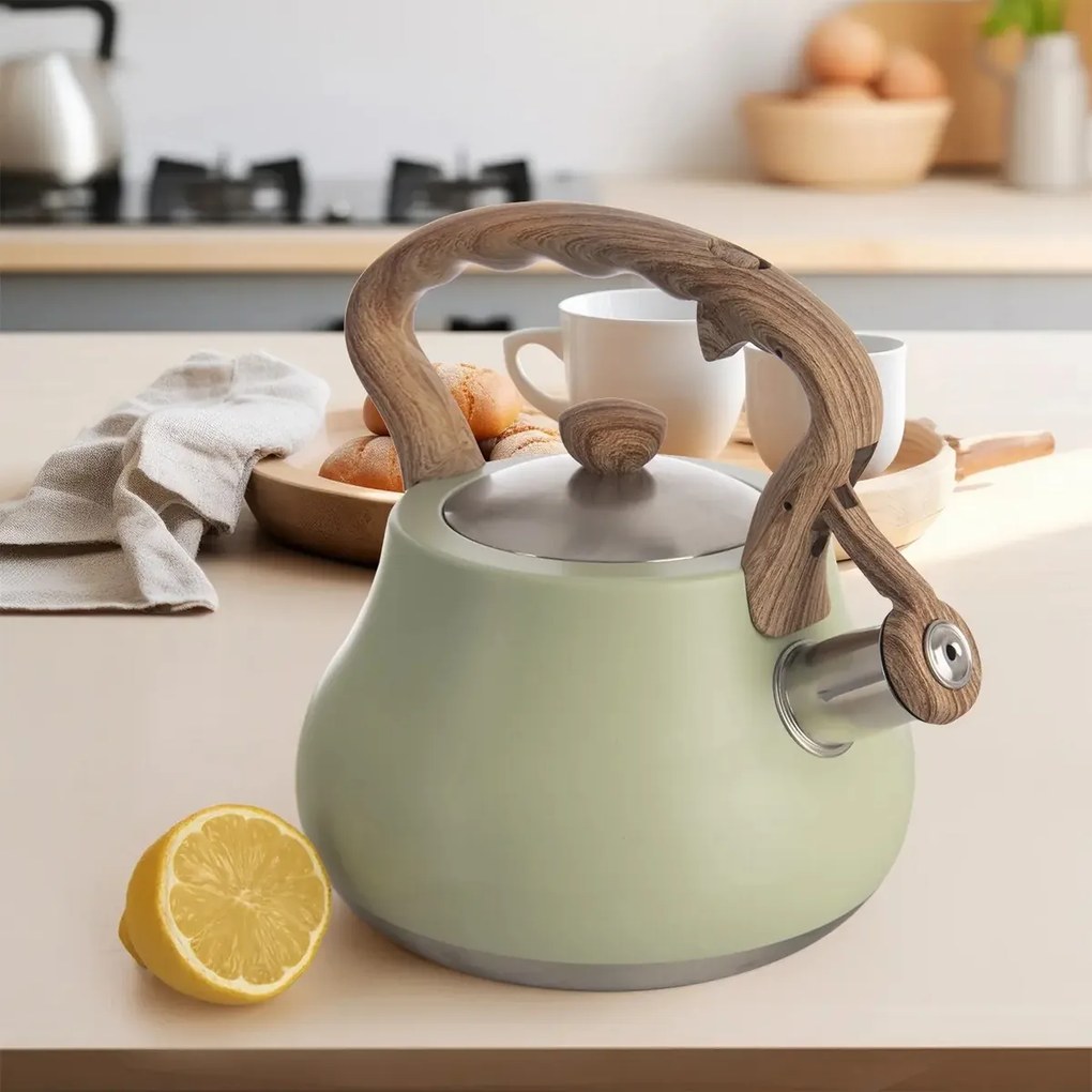 Orion Greenish sípcsővel ellátott teáskanna, 3 l