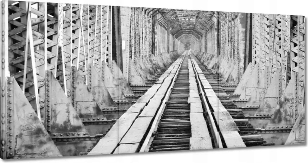 Festmények 120x60 Vasúti híd Vasút