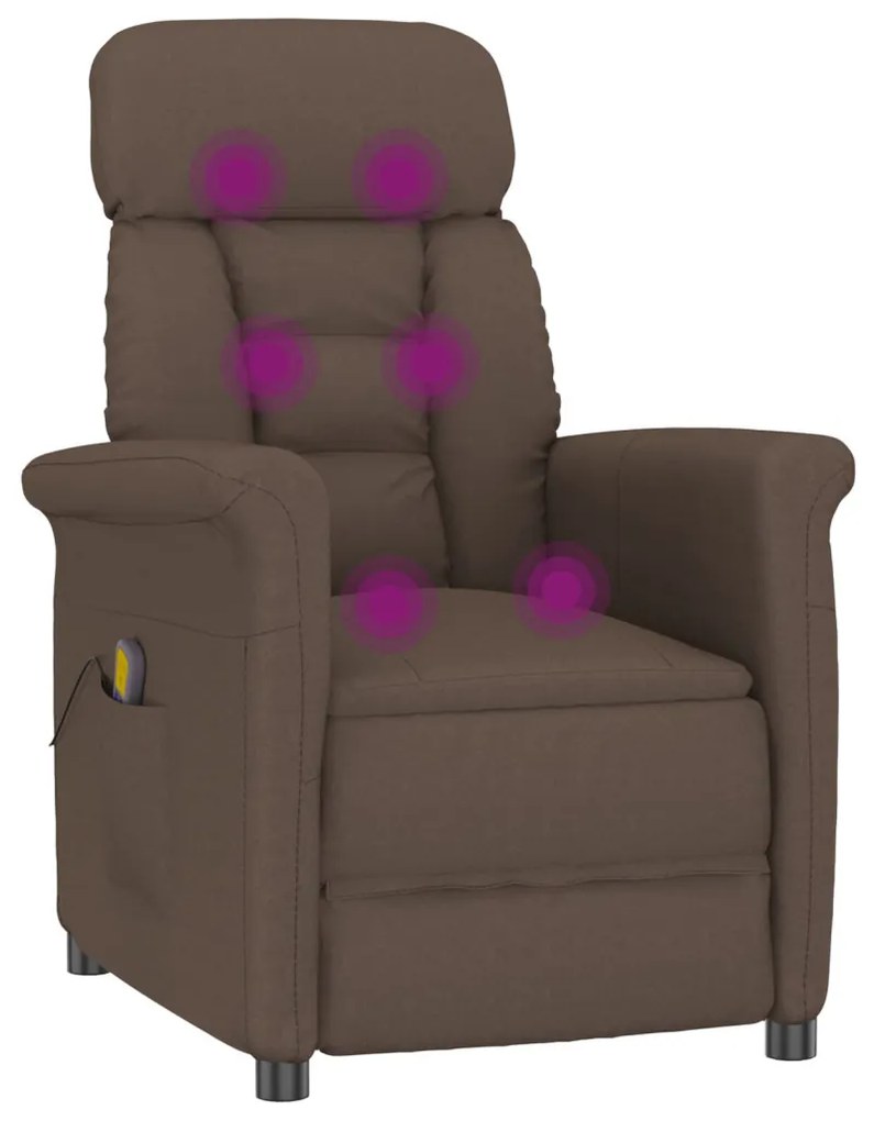 Masszázsszék párnával Barna 70.5 x 96.5 x 95 cm Műbőr