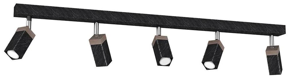 Spotlámpa SOLO 5xGU10/MR11/40W/230V fekete