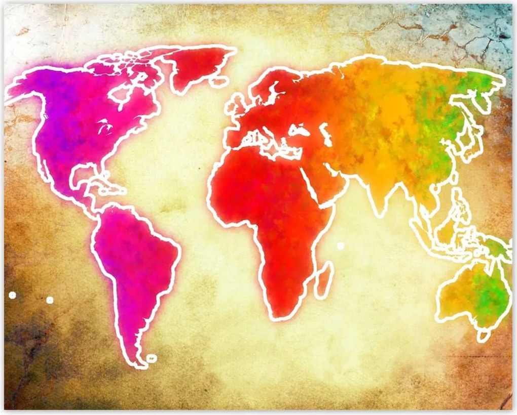 Poszterek 50x40 Világtérkép