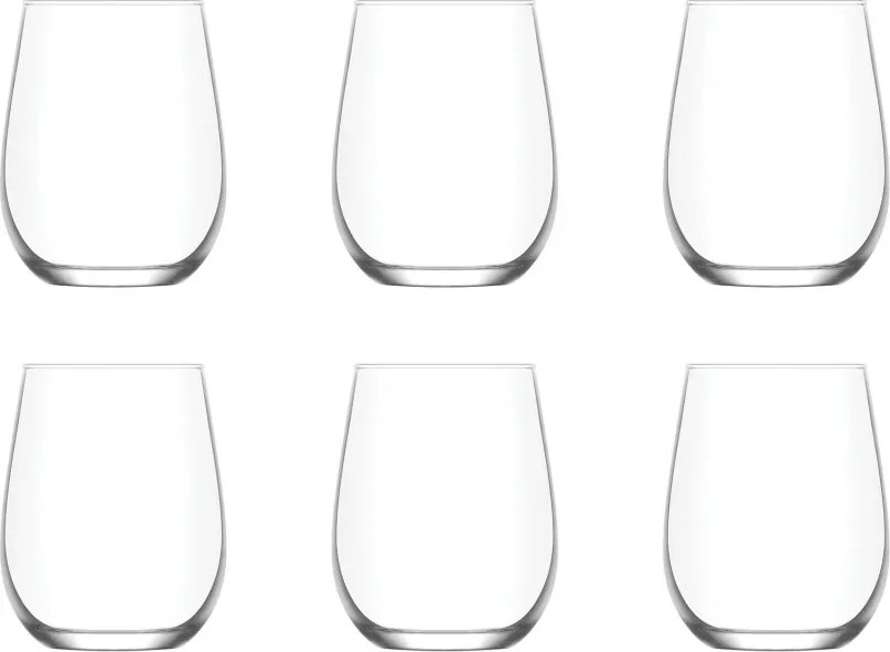 6 részes üveg pohár szett 360 ml