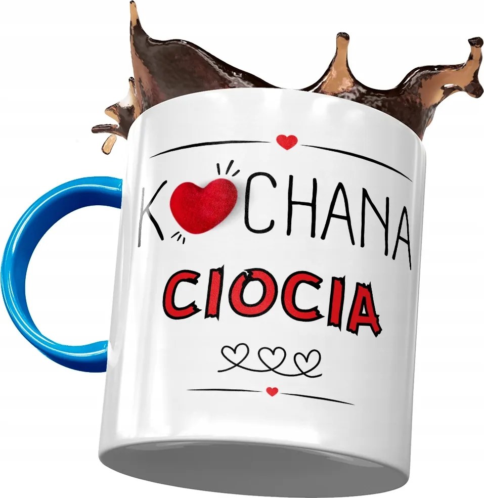 Kék Bögre Nagynéni Születésnap Ajándék Nyomtatott Fotóval