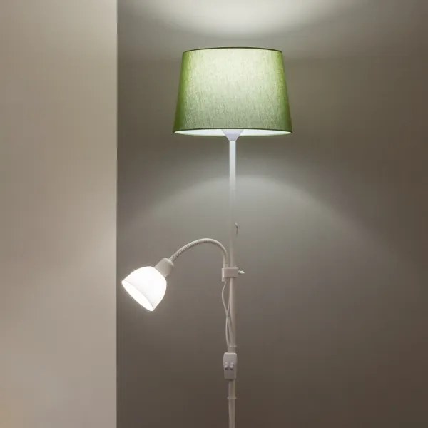 Brilagi - CERIA állólámpa 1xE27/100W/230V + 1xE14/25W fehér/zöld