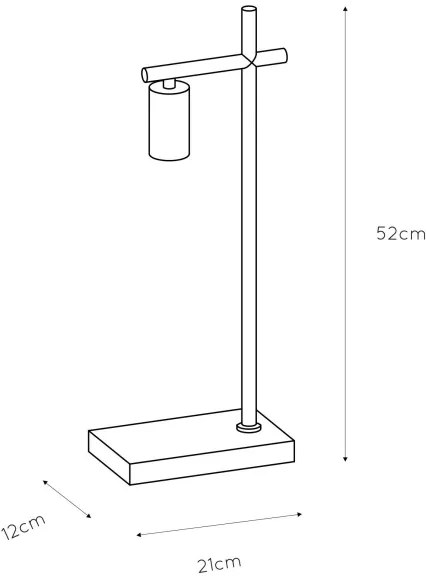 Lucide 21521/01/30 - Asztali lámpa LEANNE 1xE27/40W/230V