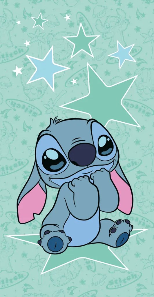 Disney Lilo és Stitch, A csillagkutya Starstitch fürdőlepedő, strand törölköző 70x140cm
