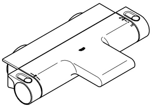GROHE 34464001 - GROHTHERM 2000 termosztátos kádcsaptelep DN 15, fényes króm