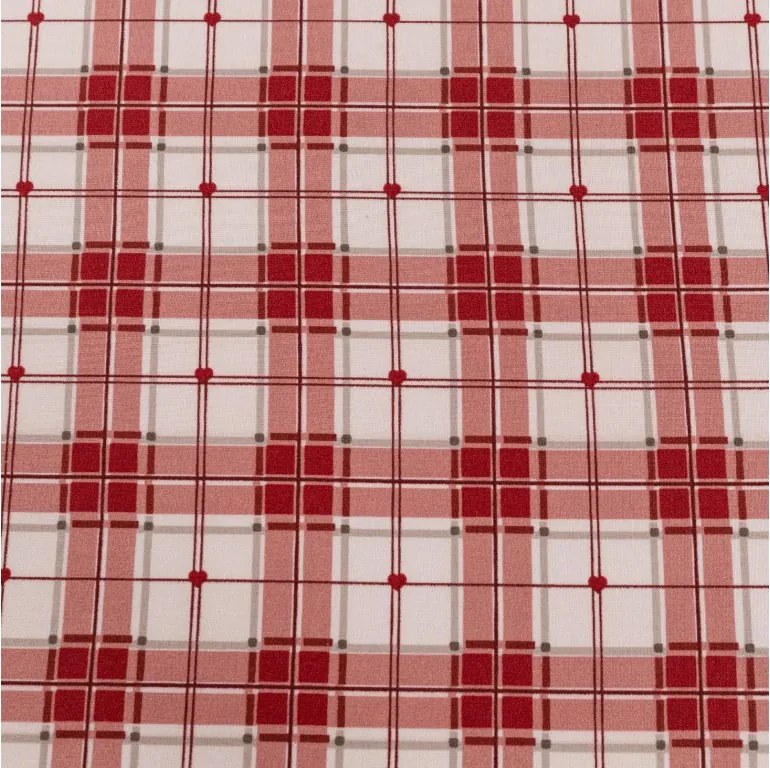 Mikroszálas lepedő TARTAN HEART színes 90x200 cm