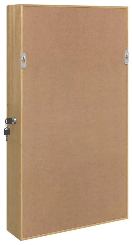 falra szerelhető tükrös ékszerszekrény 37,5x10x67 cm