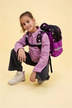 Iskolatáska, cipzáras, BELMIL Leisure Plus Sparkle like a Star, csillagok (BL3388722L)