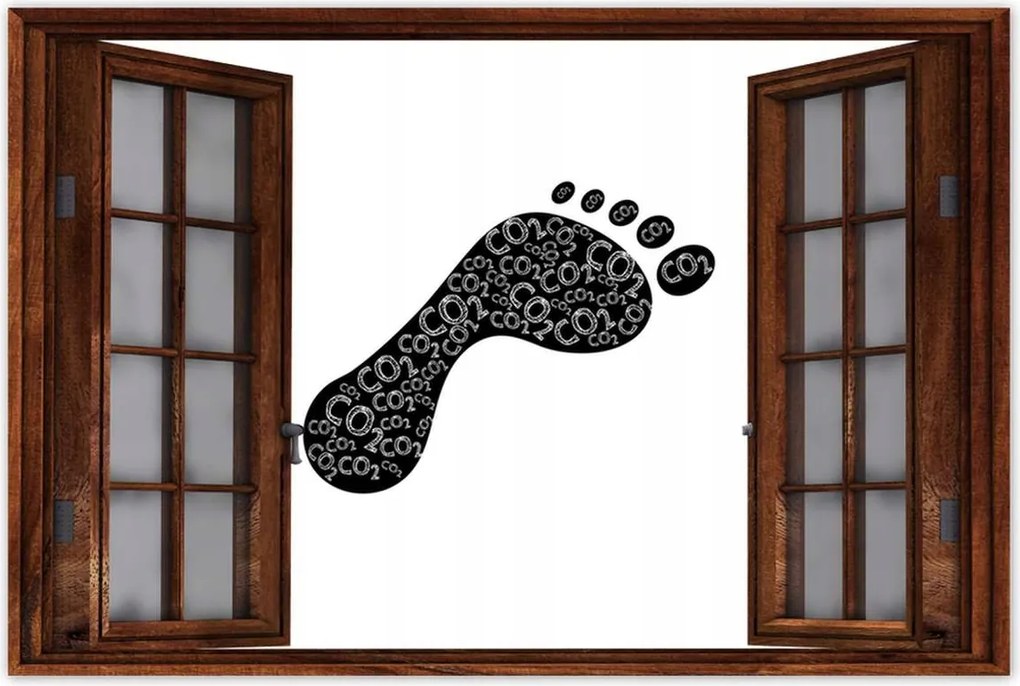 Poszterek 90x60 Szénlábnyom CO2 Ökológia