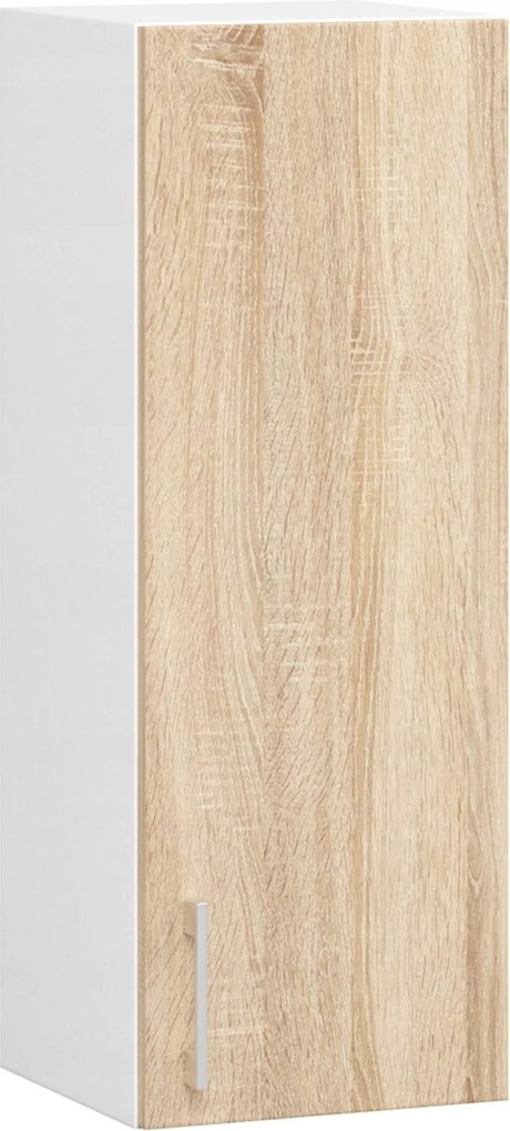 Akasztós szekrény Lima W 30cm D1 H720 fehér-sonoma Akd
