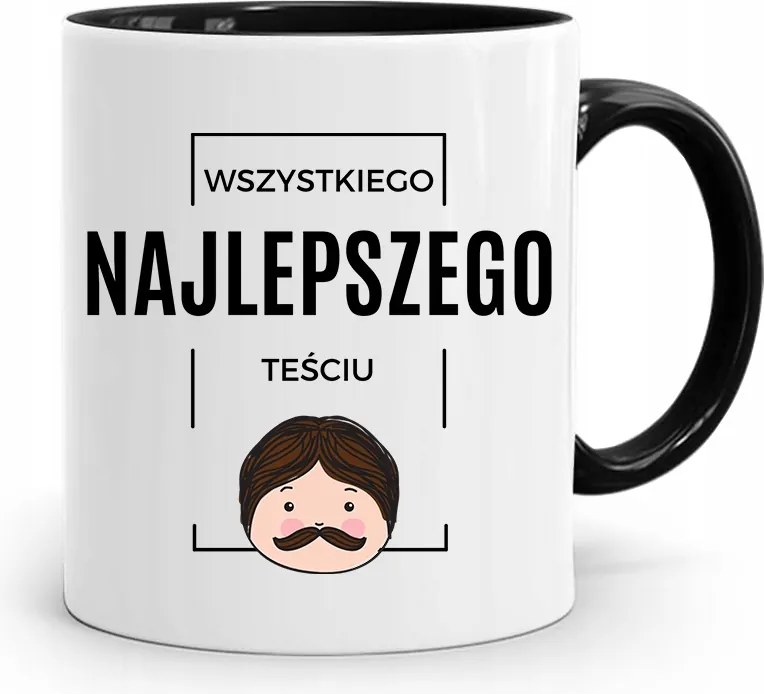 Fekete Bögre A Legjobb Anyósnak Ajándék fényképes nyomtatással