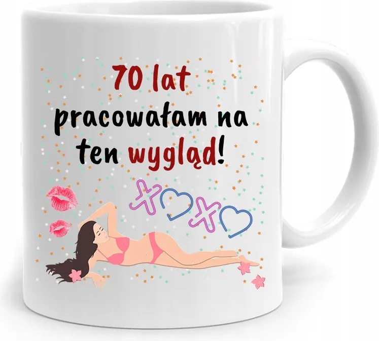 Bögre Tökéletes Ajándék Születésnapra 70 70-es 70-es évek fotónyomtatással