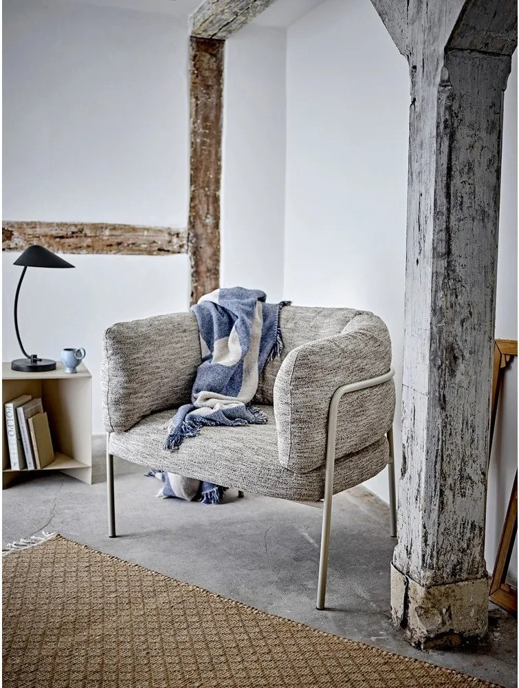 Szürkésbézs fotel Karel – Bloomingville